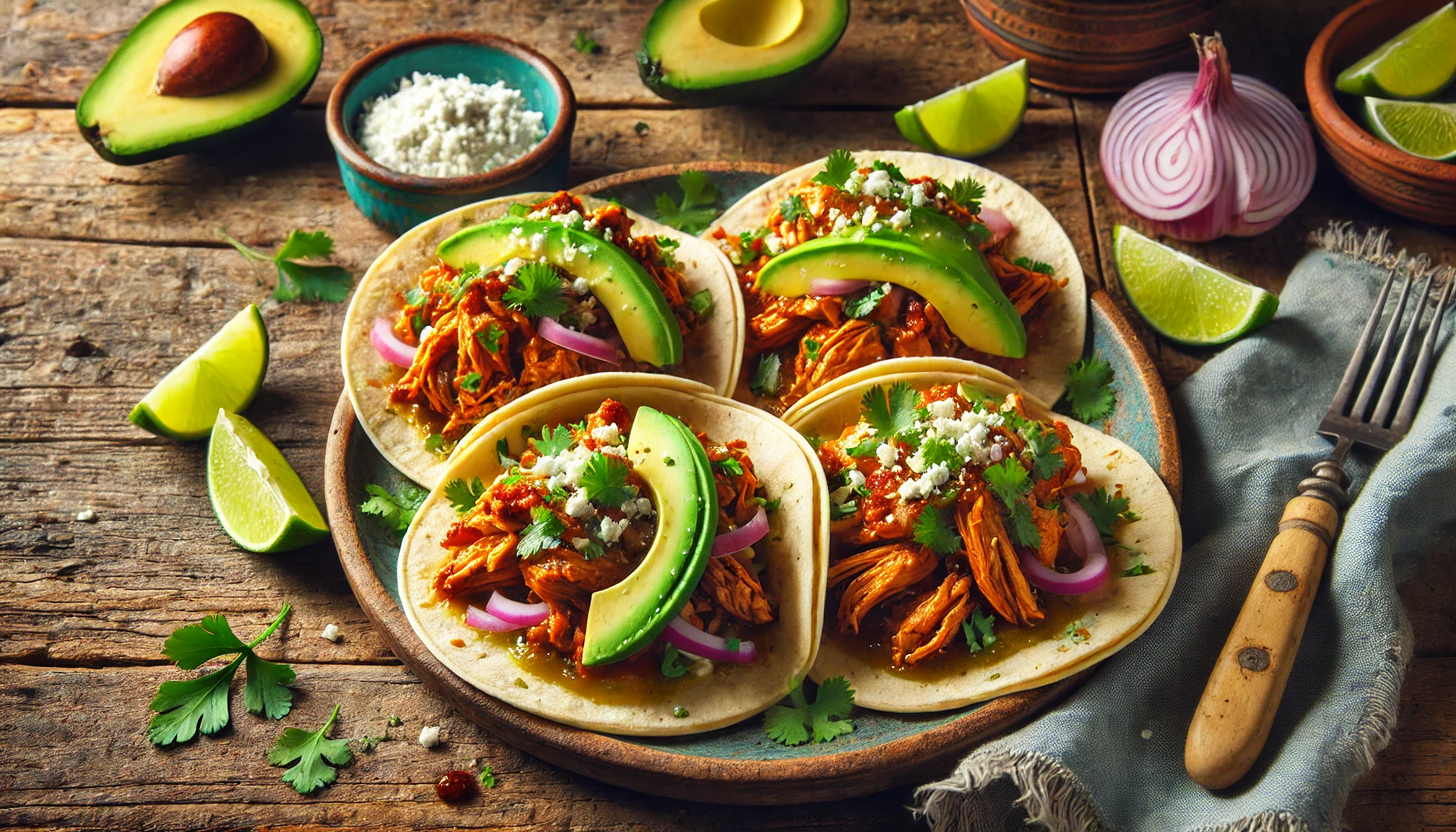 Tacos au Poulet Tinga