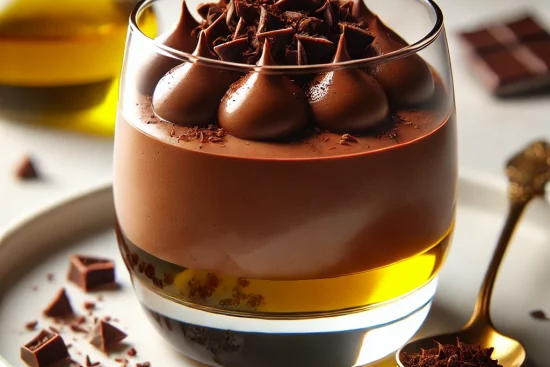 Recette de mousse au chocolat et huile d'olive