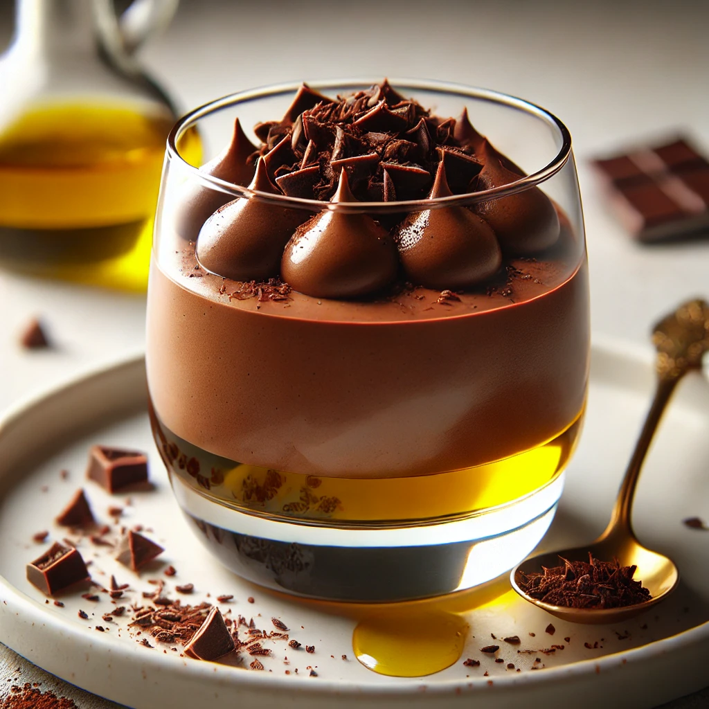 Recette de mousse au chocolat et huile d'olive