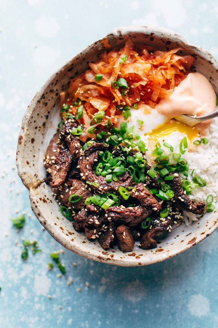 Korean BBQ Yum Yum Rice Bowls