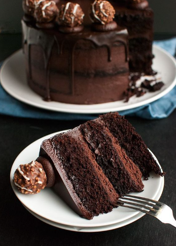 gâteau au chocolat en couches