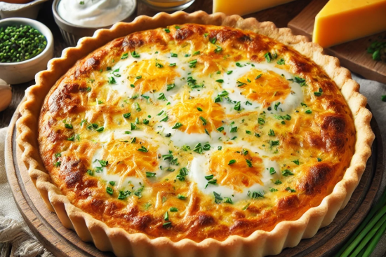 Quiche aux Trois Fromages