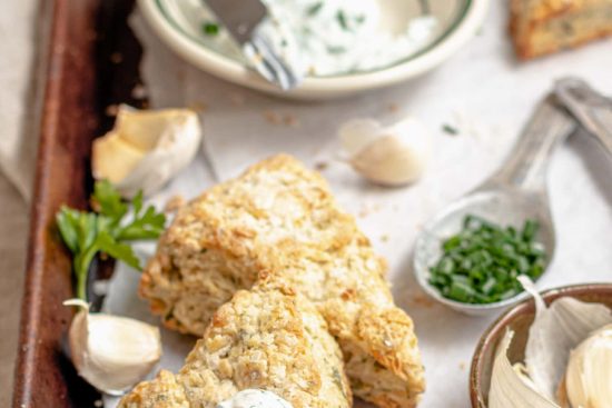 Recette des Scones au quark aux herbes