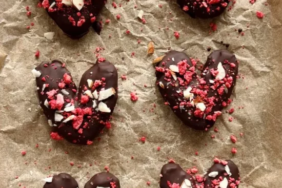 Recette des Cœurs de dattes enrobés de chocolat