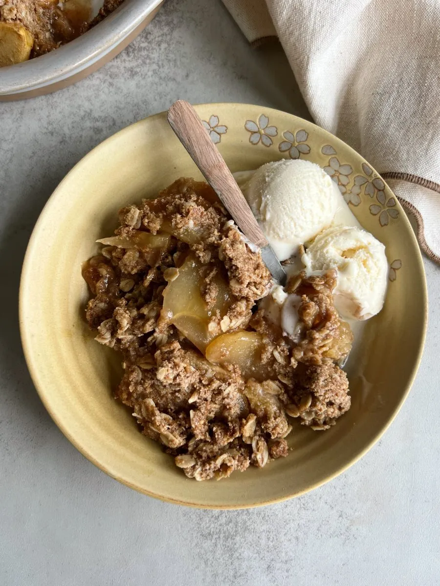 Recette de Crumble aux pommes sans gluten