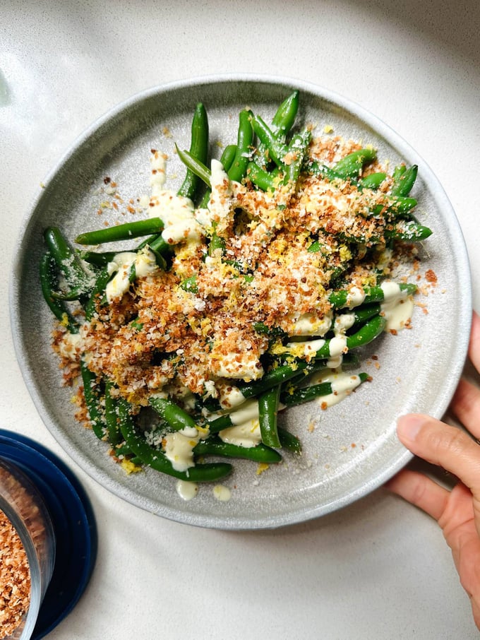 Recette des Haricots Verts à l'Avocat César