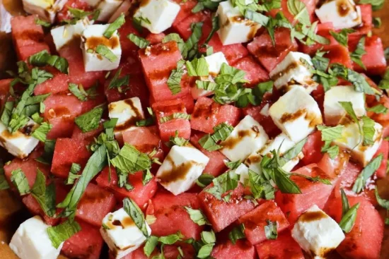 Recette de Salade de pastèque et feta