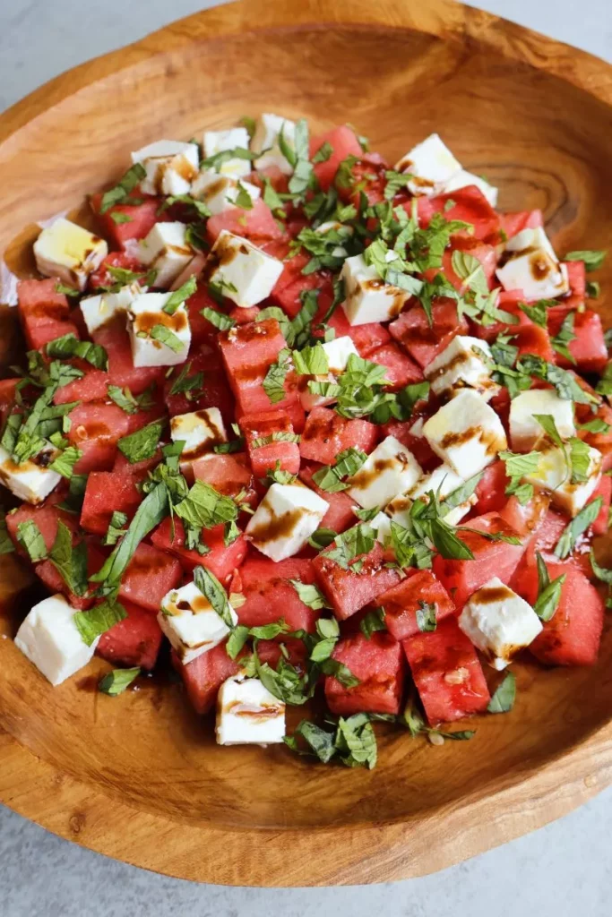 RESULTAT FINAL DU PLAT DE LA Salade de pastèque et feta