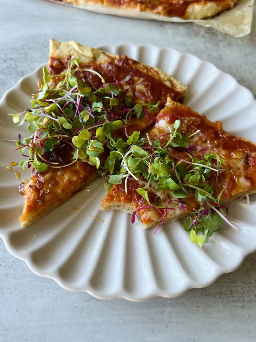 Recette de Pizza à croûte de farine d'amande