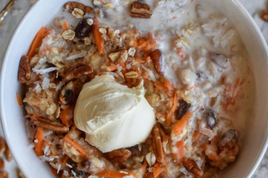 Recette des Flocons d'Avoine Façon Gâteau aux Carottes