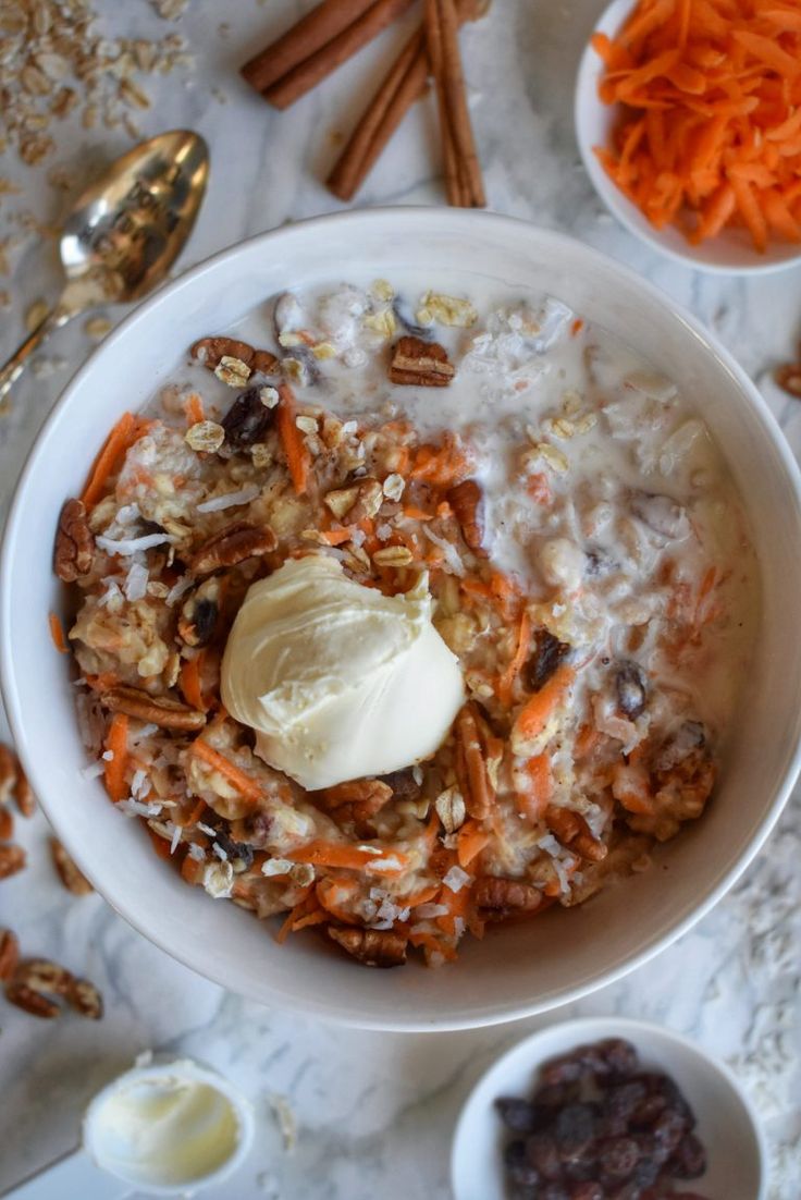 Recette des Flocons d'Avoine Façon Gâteau aux Carottes