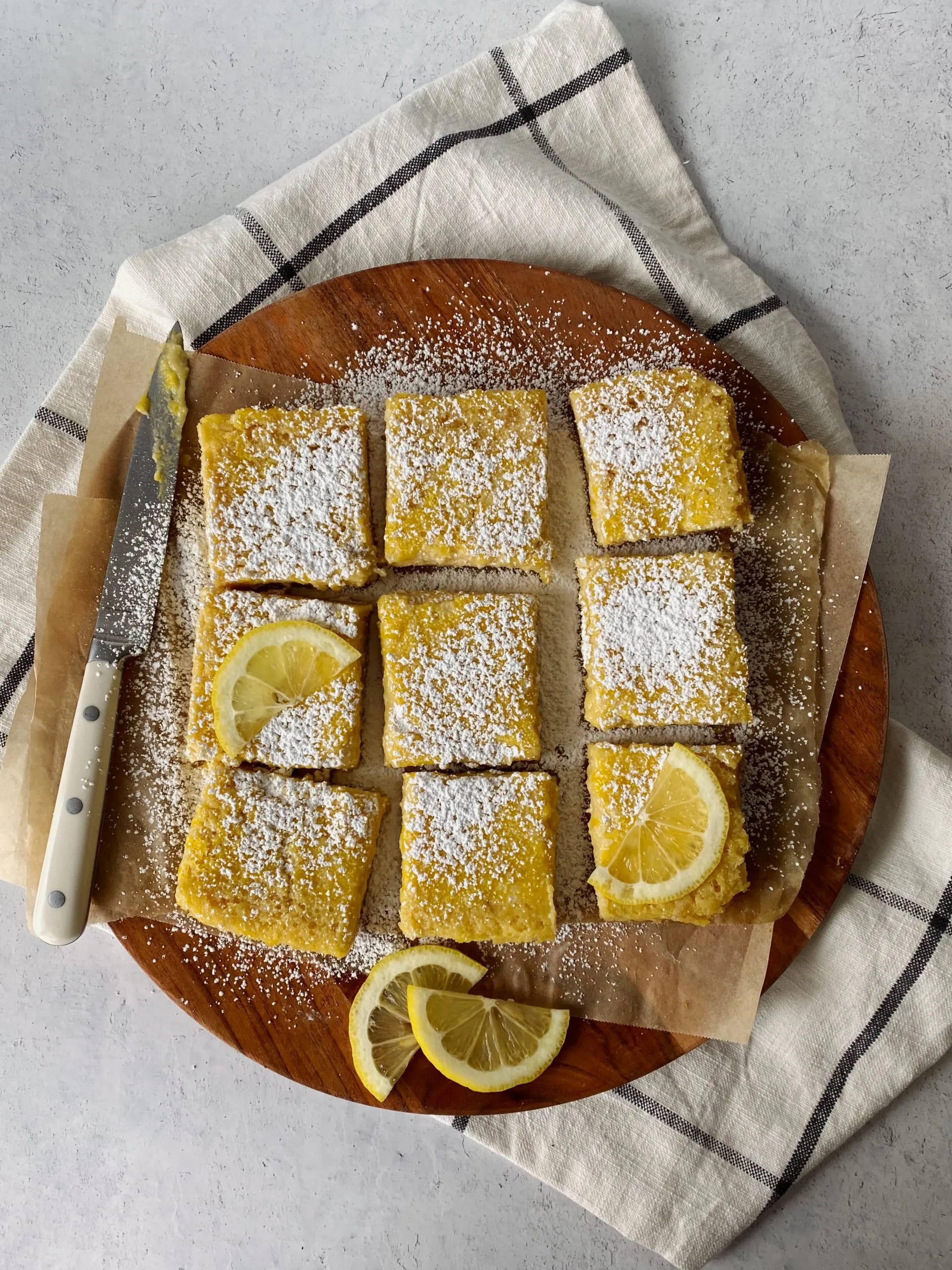 Recette des Barres au citron sans gluten