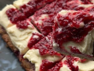 recette des Barres de Chocolat Blanc aux Framboises