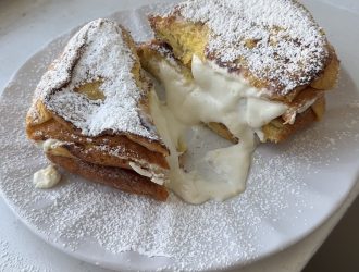 Pain perdu au citron et à la ricotta