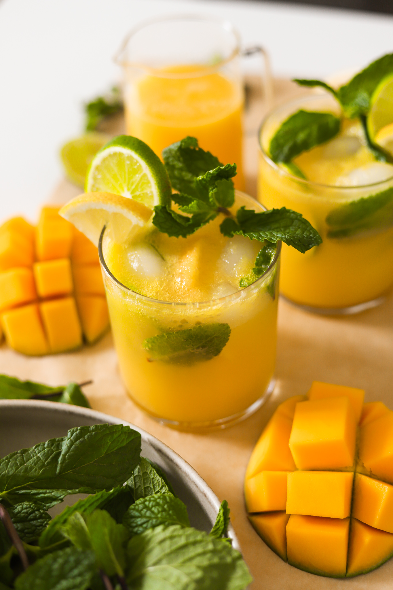 La recette de Mocktail Mojito à la Mangue et à la Menthe