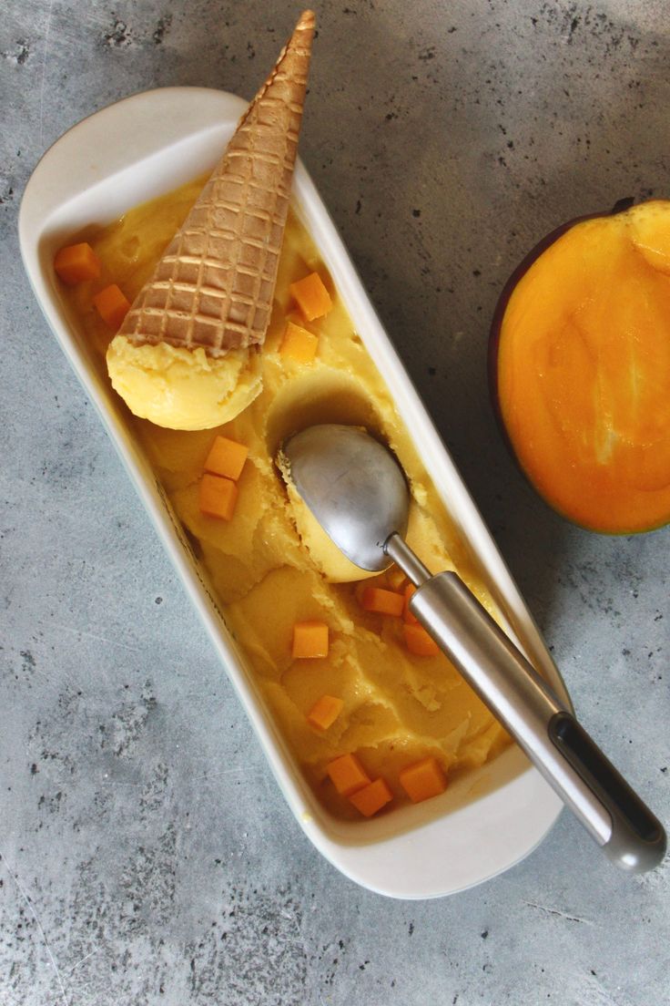 Recettede la glace à la mangue