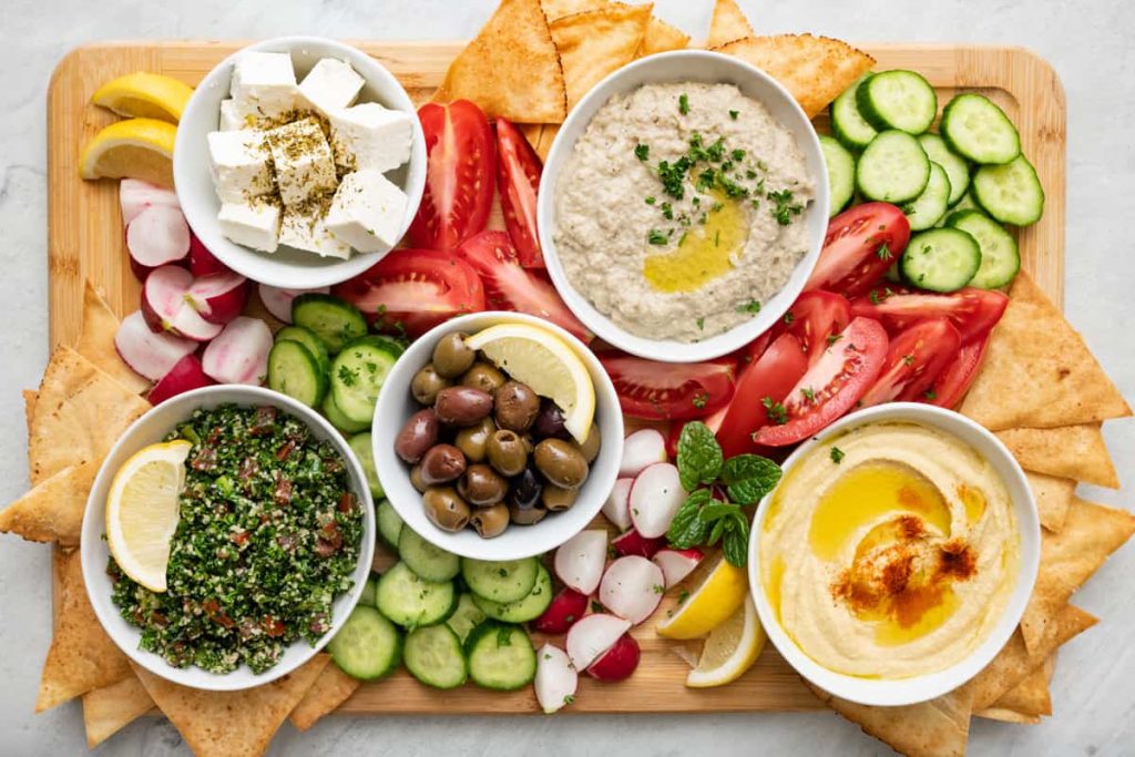 Focus sur le plateau de mezze