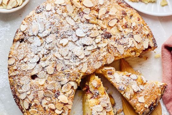 Gâteau Café aux Framboises et Amandes