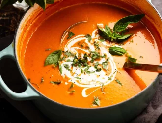 Recette de la Soupe de tomates rôties et fumées