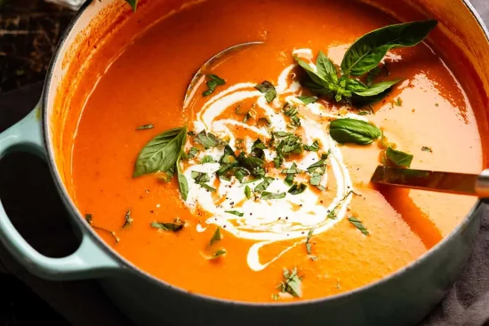 Recette de la Soupe de tomates rôties et fumées