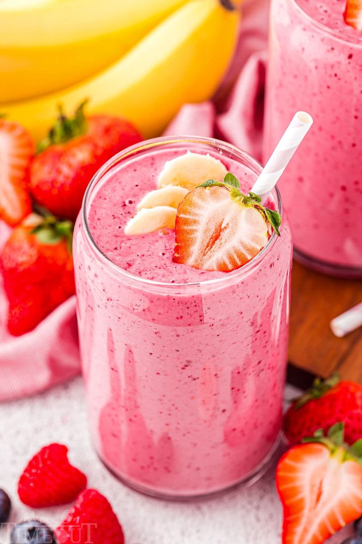 Recette de Smoothie Fraise-Banane