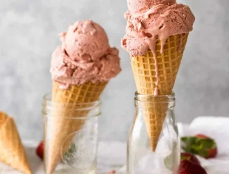 Recette de la glace à la fraise