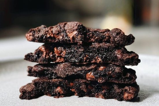 Deux cookies Double Chocolat Géants