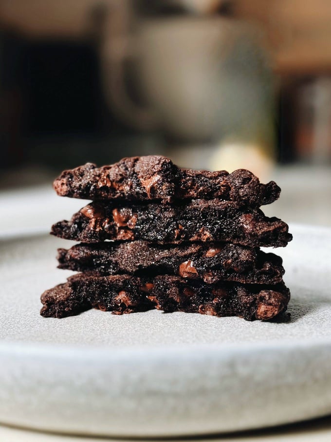 Deux cookies Double Chocolat Géants