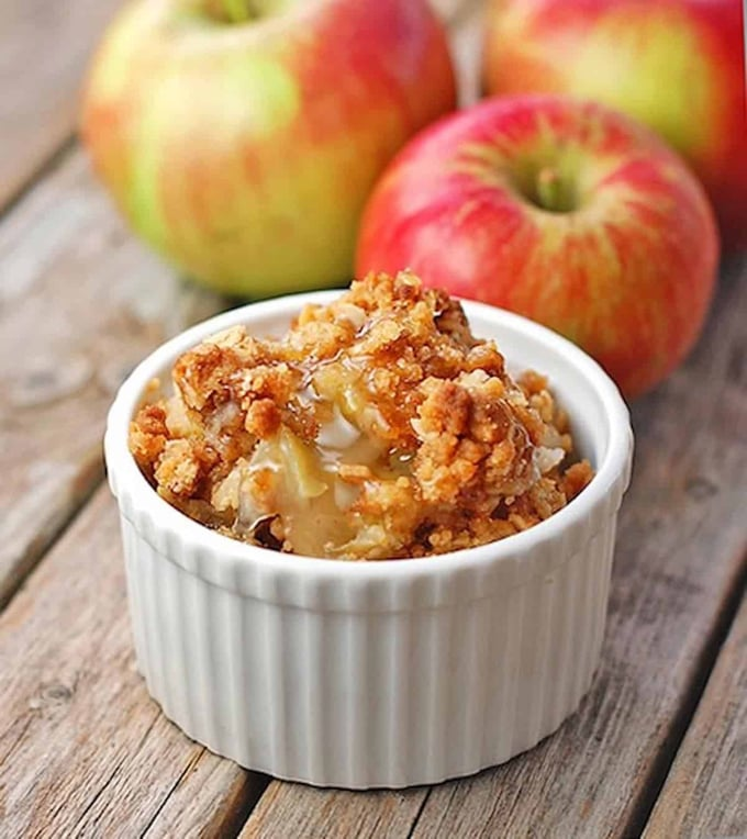 crumble et pommes