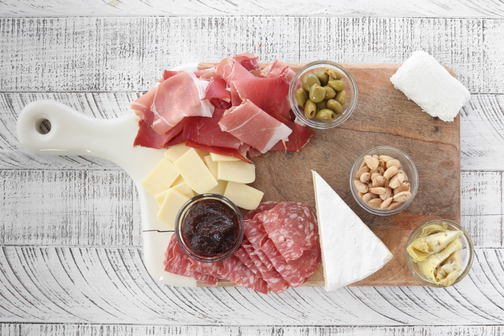 fromage; olives,jambon