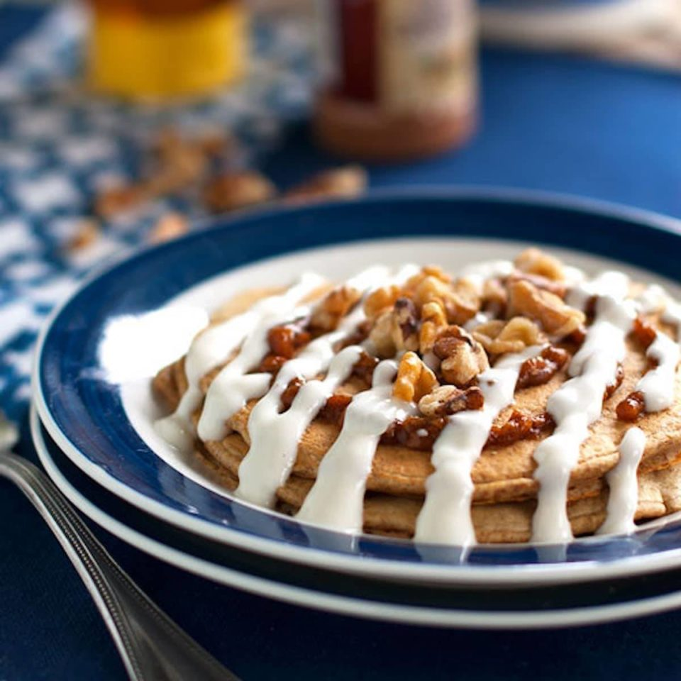 pancakes roulés à la cannelle