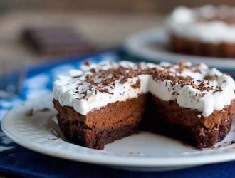 tarte brownie à la soie française