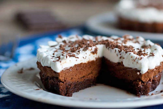 tarte brownie à la soie française