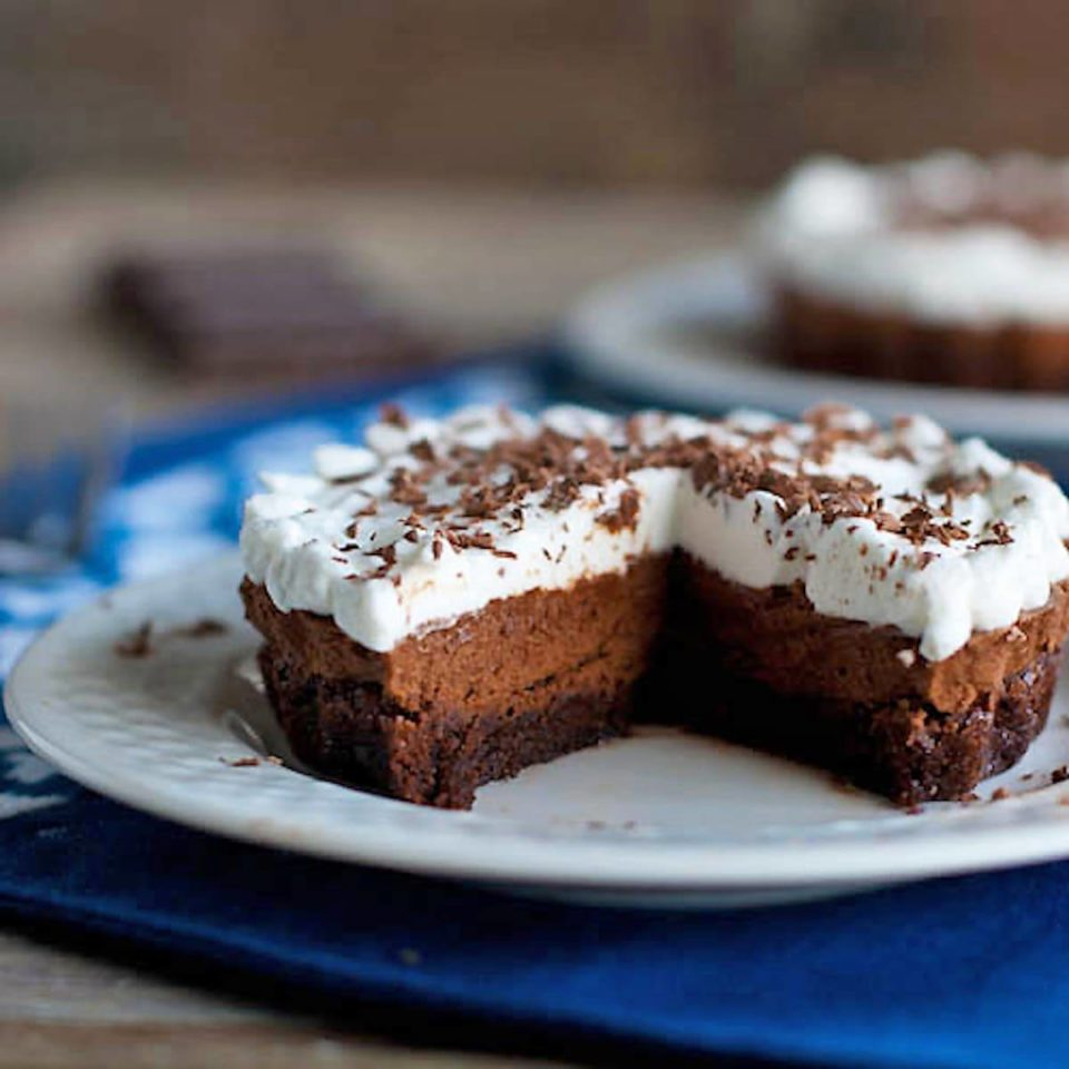 tarte brownie à la soie française