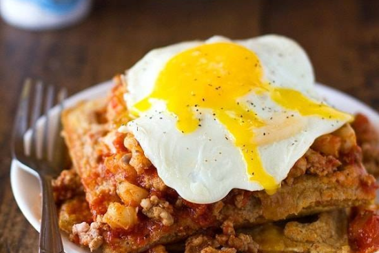 gaufres au chili et au pain de maïs