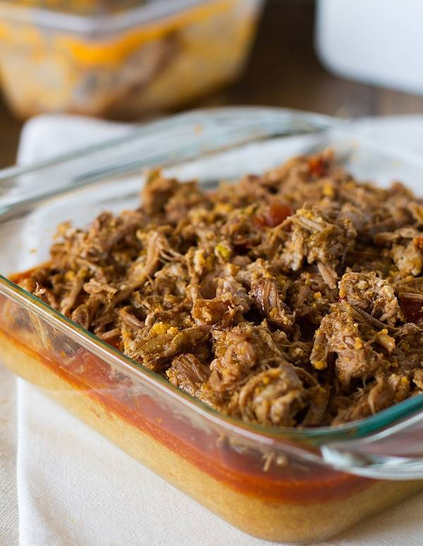 Tarte tamale aux carnitas