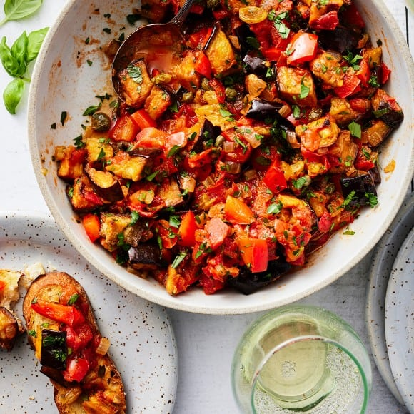 preparation Caponata d'Aubergines