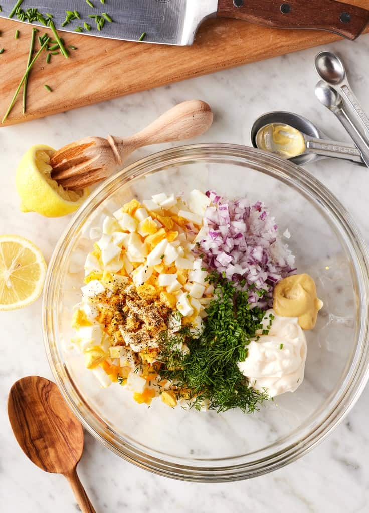 ingredients Salade d'Oeufs