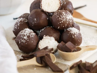 Boules de chocolat à la noix de coco