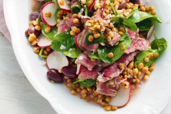 Salade de Bœuf, Lentilles et Noix