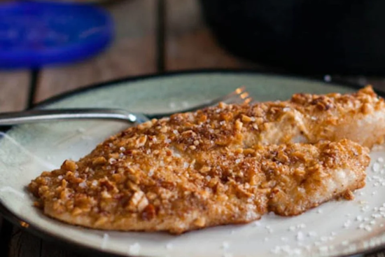 Tilapia en Croûte d'Amandes