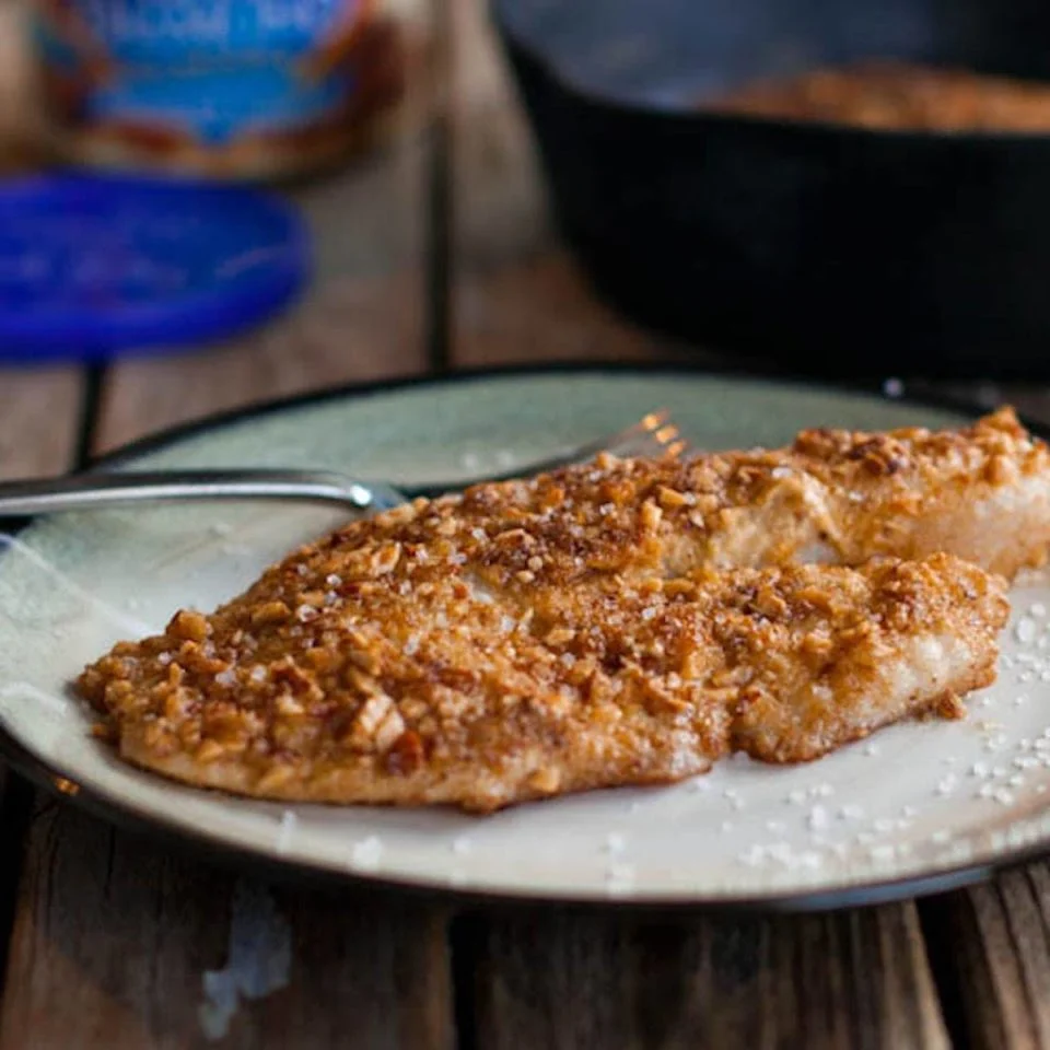 Tilapia en Croûte d'Amandes