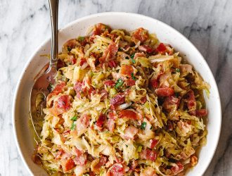 La recette de Poêlée de Chou au Bacon