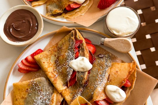 Recette des Crêpes au Chocolat et Fraises