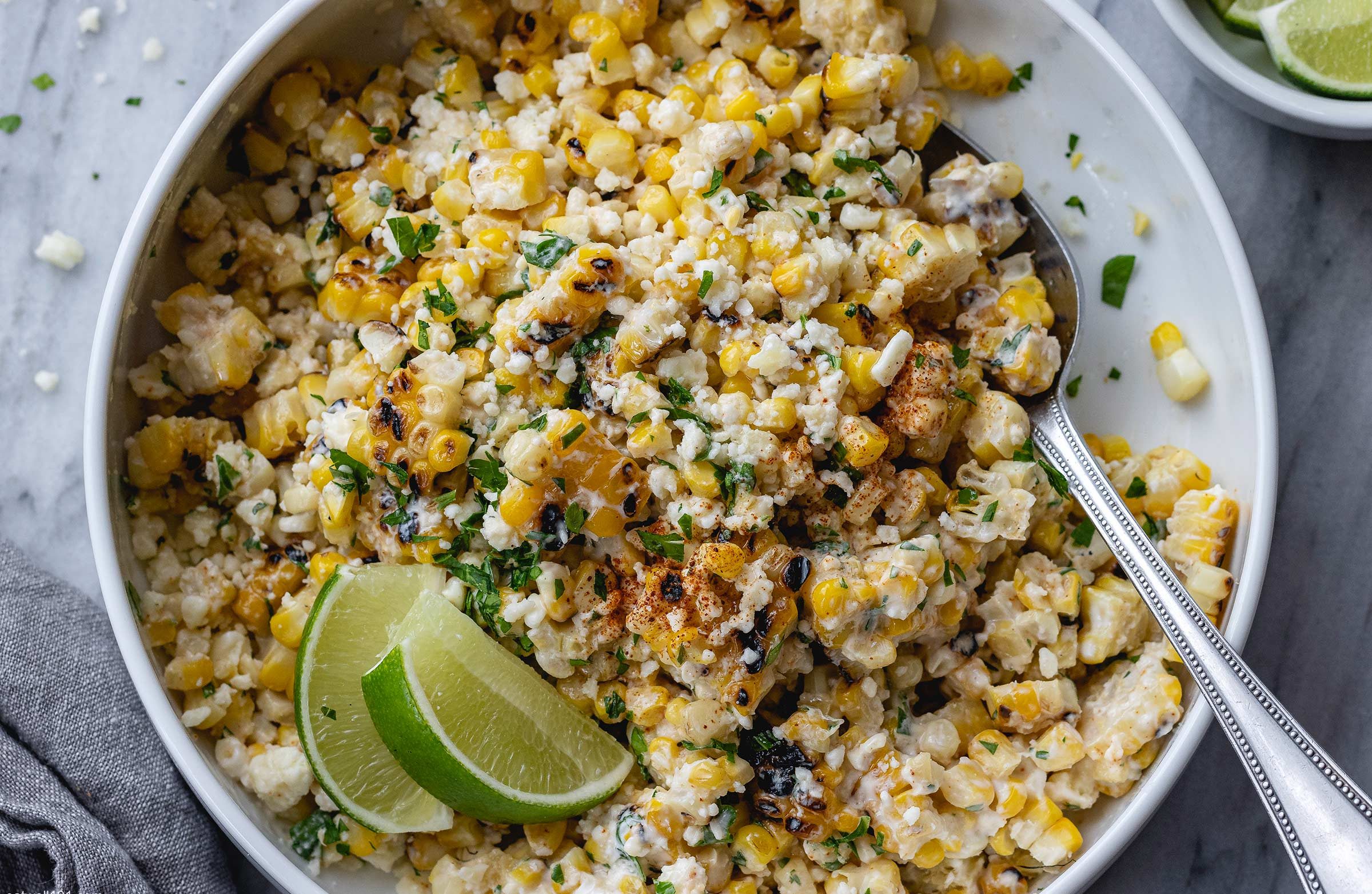 La recette de la Salade Mexicaine de Maïs Grillé