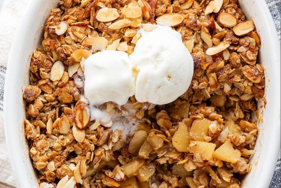 La recette du Crumble aux Pommes Healthy