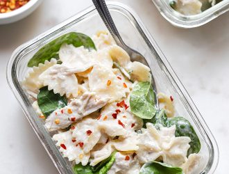 La recette de la Salade Express de Poulet et Pâtes