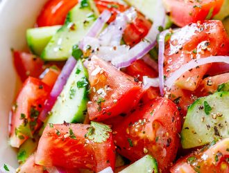 La recette de la Salade Tomate et Concombre