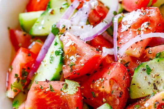 La recette de la Salade Tomate et Concombre