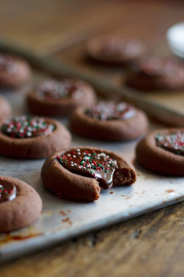 Mini cookies avec du chocolat coulant